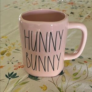 Rae Dunn Pink 'HUNNY BUNNY' Ceramic Mug